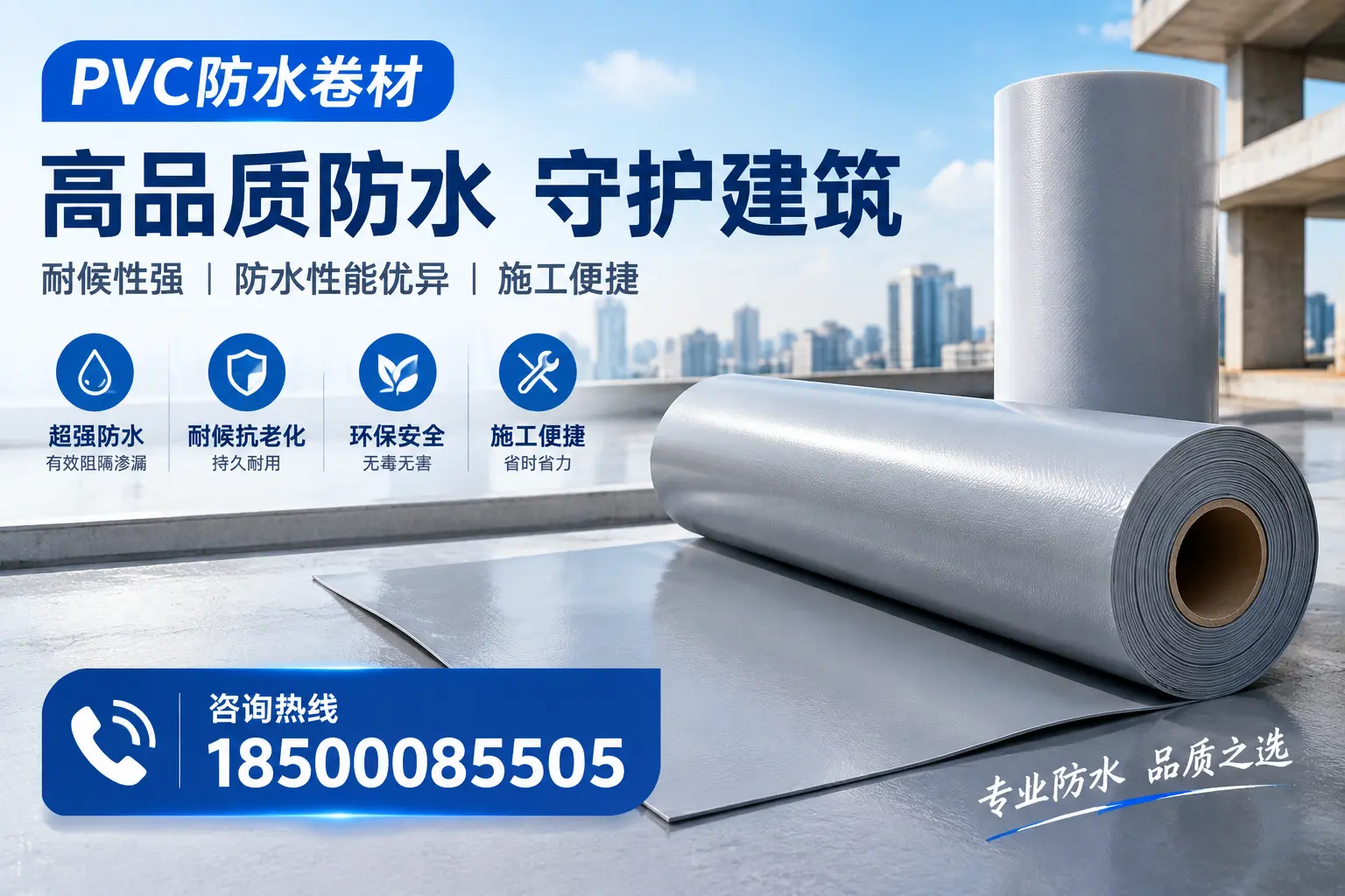 PVC防水卷材的防水效果评测，适合运城的科学依据